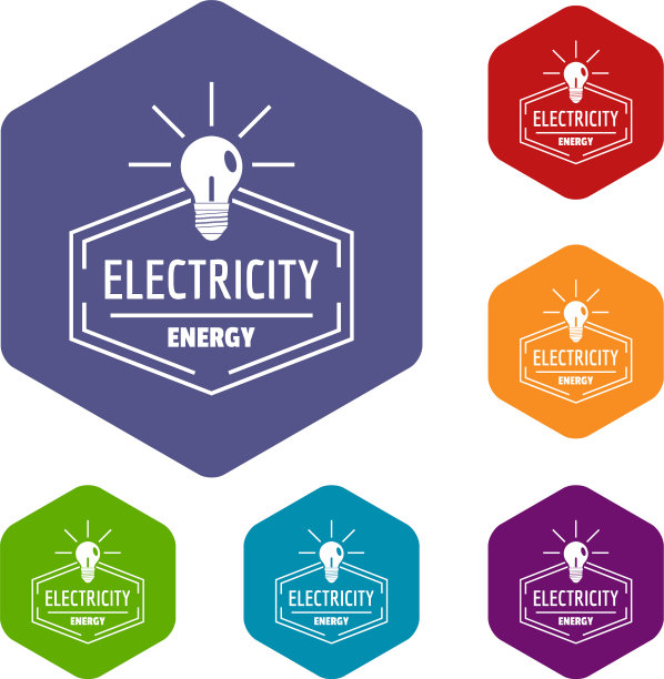 灯泡图标六面体图片下载