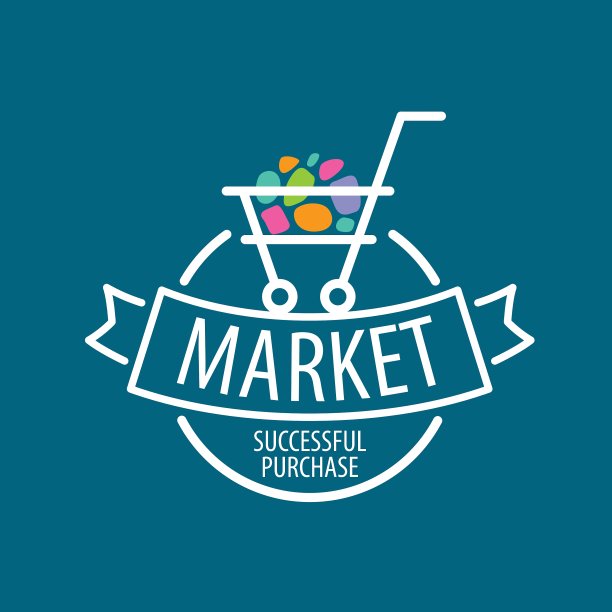 圆形标志购物车图片下载