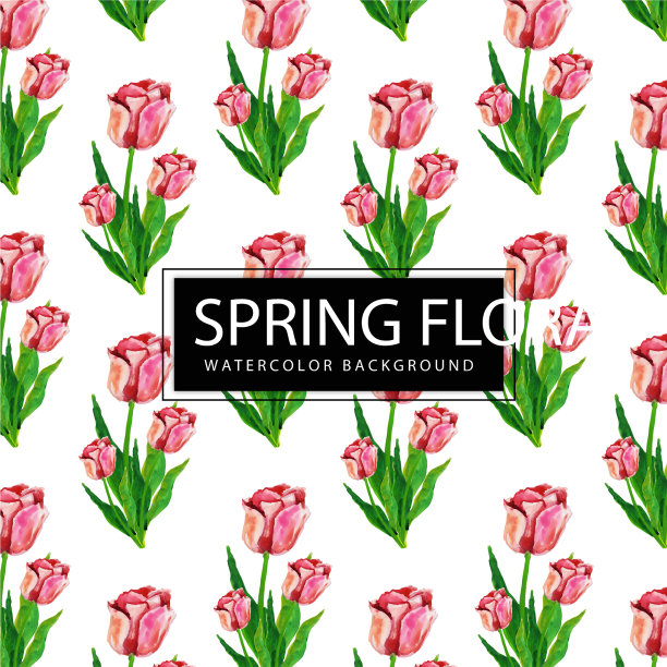 春天水彩背景图片下载