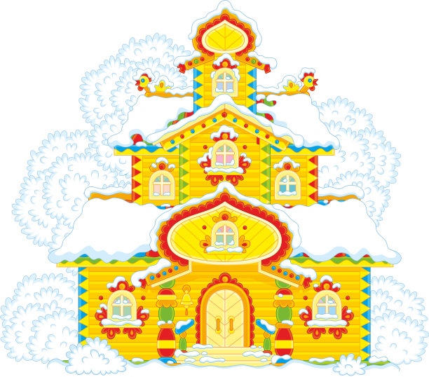 华丽的塔在圣诞节图片下载