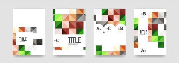 一套小册子封面背景a4模板图片下载