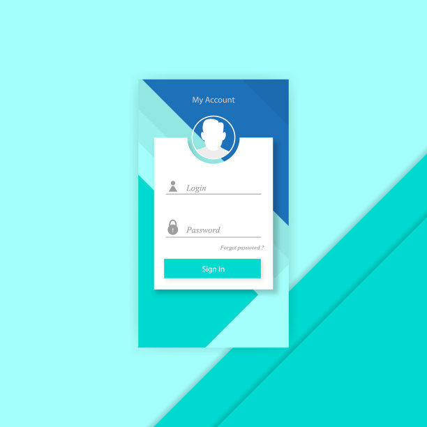 用户名密码登录窗口时尚图片下载