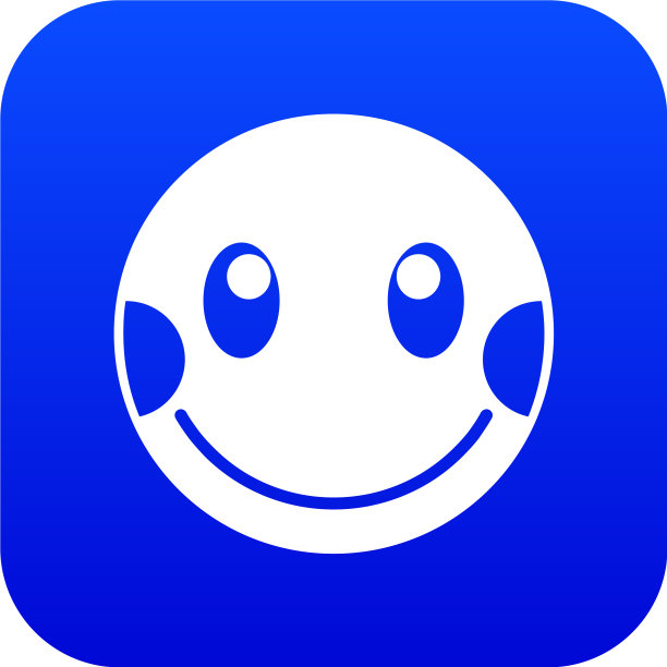 尴尬表情数字蓝色图片下载