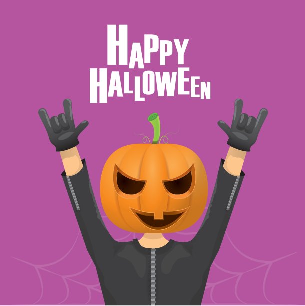 万圣节快乐贺卡图片下载