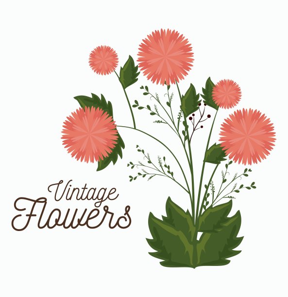 古董花装饰图标图片下载