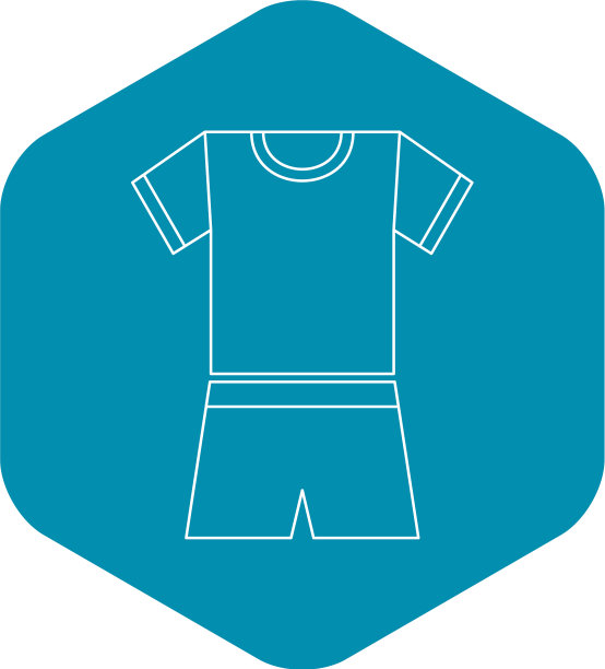运动制服图标轮廓风格图片下载