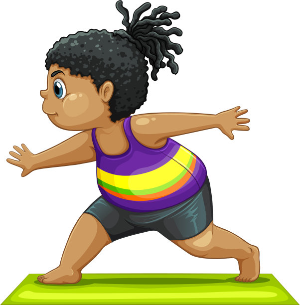 一个做瑜伽的胖女孩图片下载