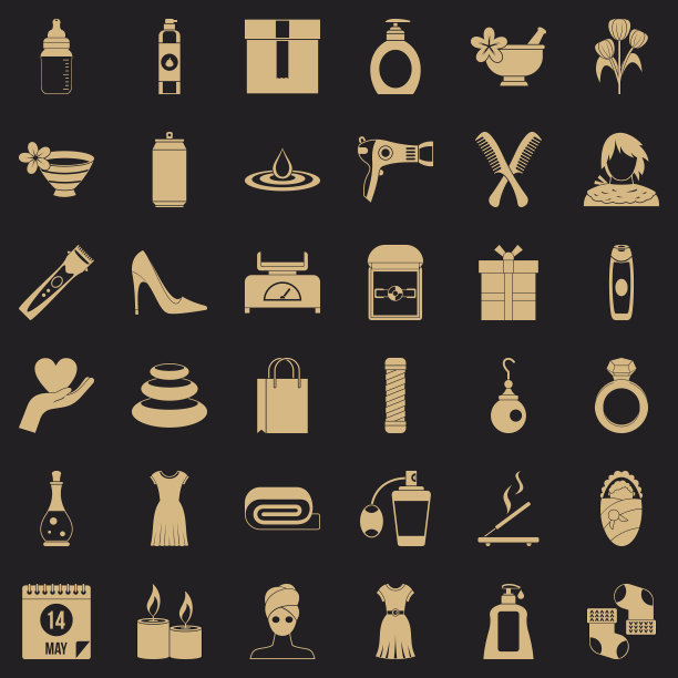 女人现在的图标设置简单的风格图片下载