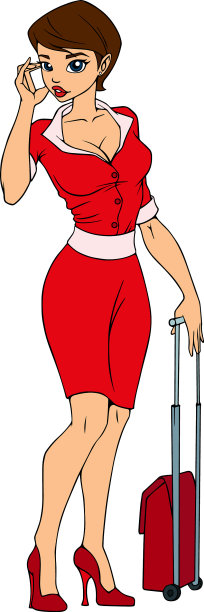 商务女性在美丽的套装孤立图片下载