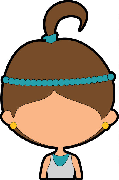 可爱的卡通女孩图片下载