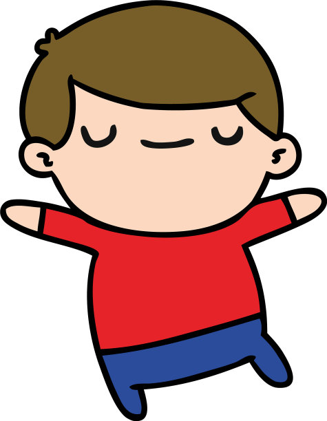 卡通的可爱的男孩图片下载