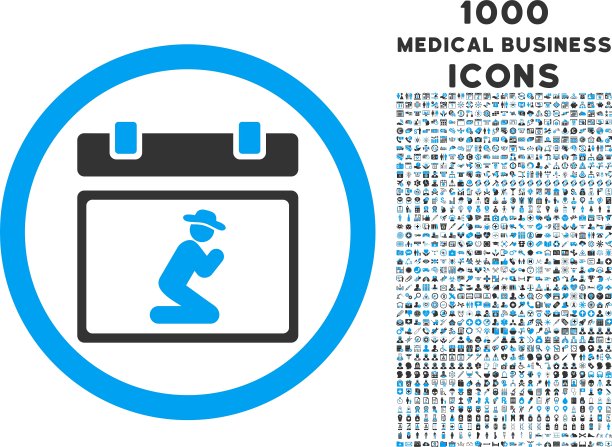 祈祷日期圆形图标与1000奖金图标图片下载
