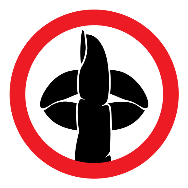 沉默的手势不说话图片下载