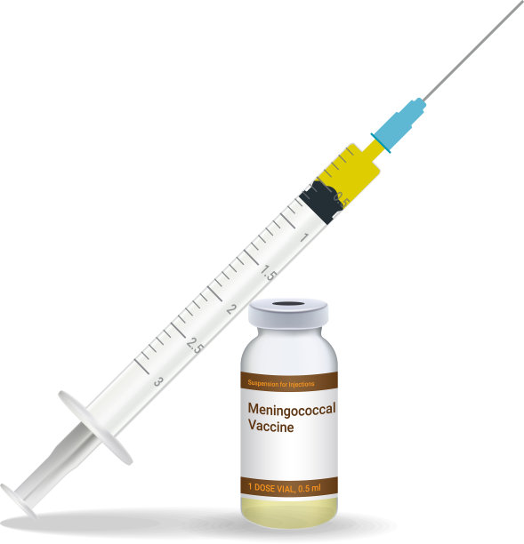 用注射器接种脑膜炎球菌疫苗图片下载