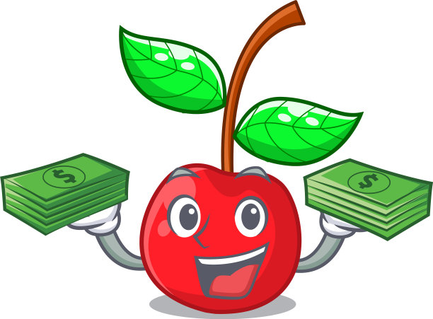 口袋里装着卡通碗里的樱桃图片下载