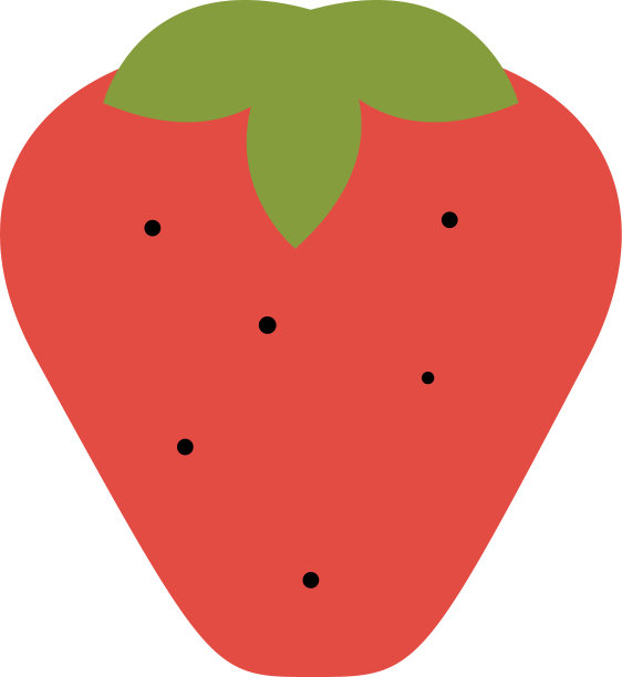 草莓颜色简单图片下载