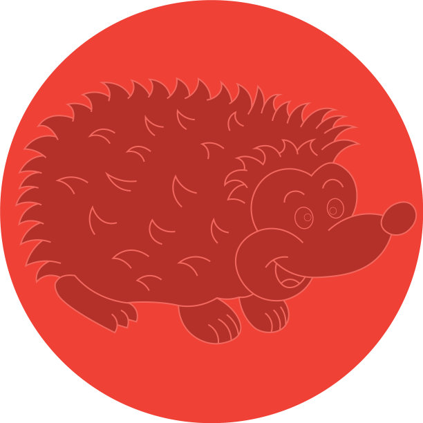 一个快乐的刺猬图片下载