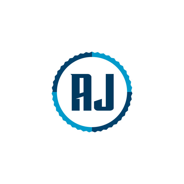 字母AJ标志模板设计图片下载
