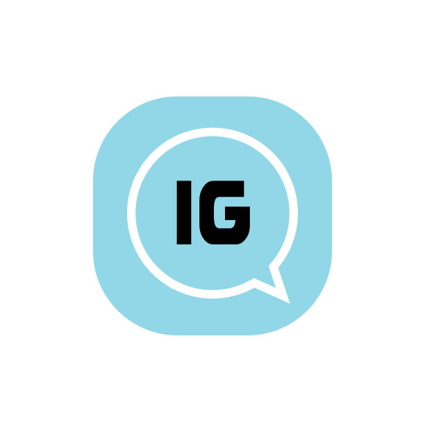 IG首字母标志设计模板图片下载
