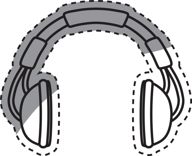 音乐耳机设备图片下载