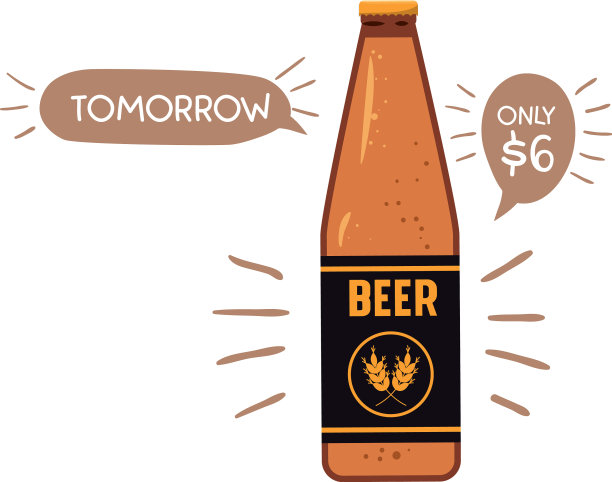 瓶中孤立的啤酒图标图片下载