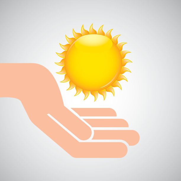 天气预报概念太阳图标设计图片下载