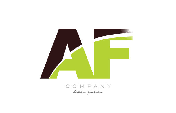 字母af用绿色和f的字母组合图片下载