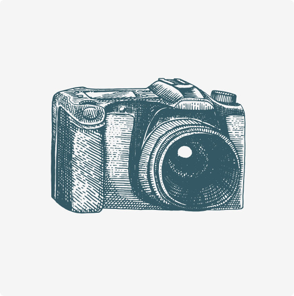 照片相机古董雕刻手绘图片下载