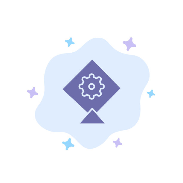 风筝节蓝色图标上的抽象云图片下载