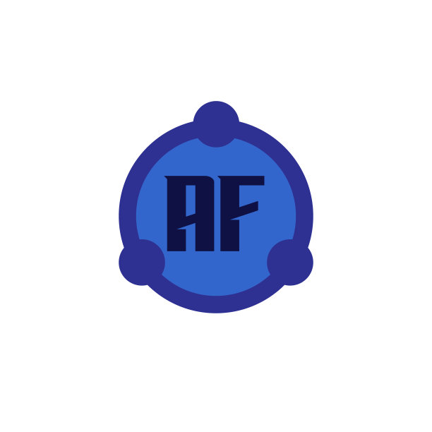 字母AF标志模版设计图片下载