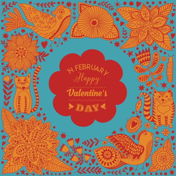 用鲜花和香草制成的花环图片下载