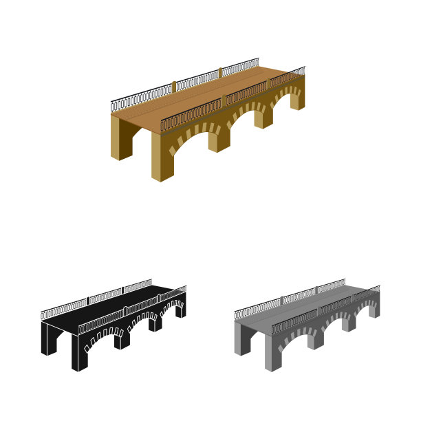 设计桥梁和搬迁图标图片下载