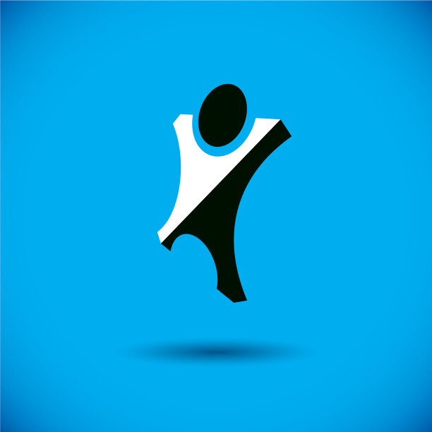 激动抽象的人举起手来图片下载