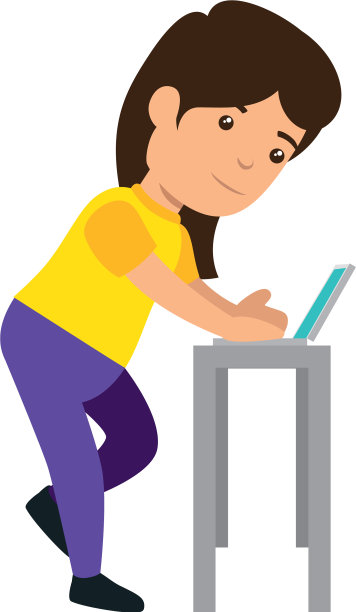 带着笔记本电脑的小女生图片下载