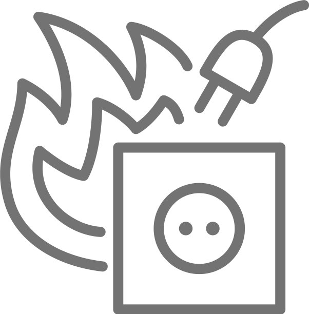 危险的电源插座短路线图片下载