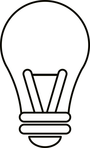 灯泡创意智能照明轮廓图片下载