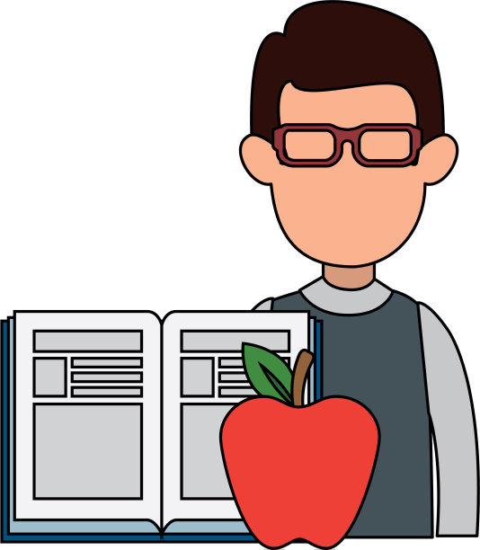 人教以苹果和书的品格图片下载