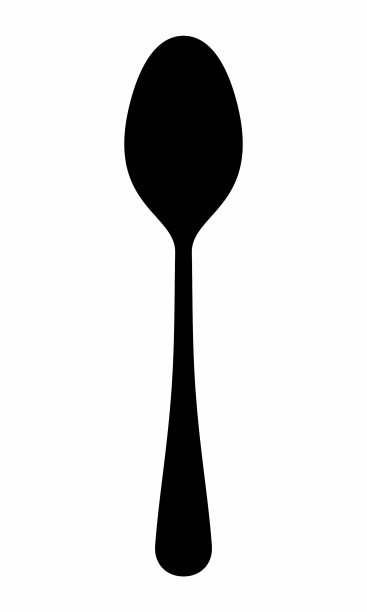 勺子黑暗轮廓图片下载