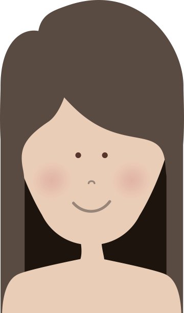 女性卡通偶像形象图片下载