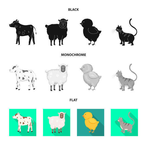 设计养殖及厨房标志集图片下载