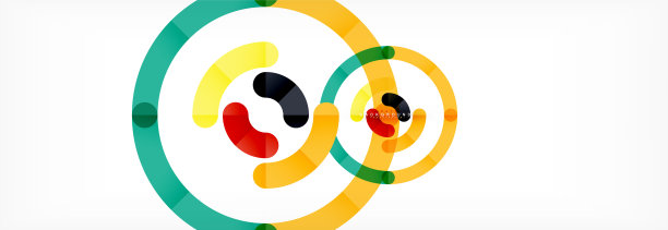 线条设计圈抽象背景图片下载