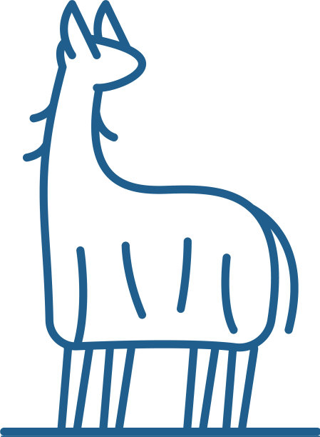 喇嘛线图标概念喇嘛扁平符号图片下载