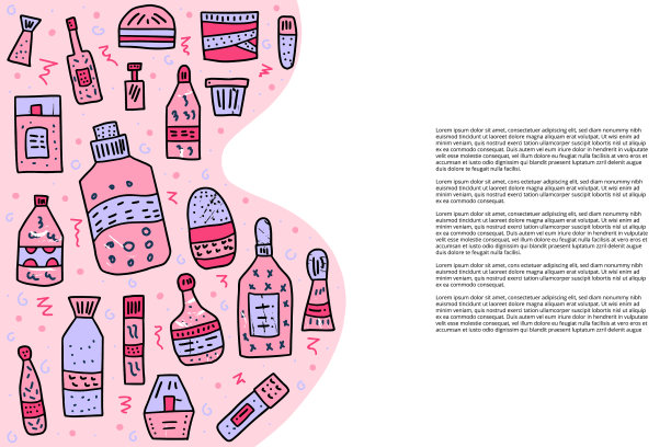 美容用品套装设计图片下载