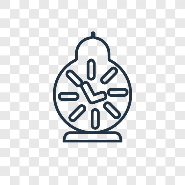 闹钟概念线性图标隔离图片下载