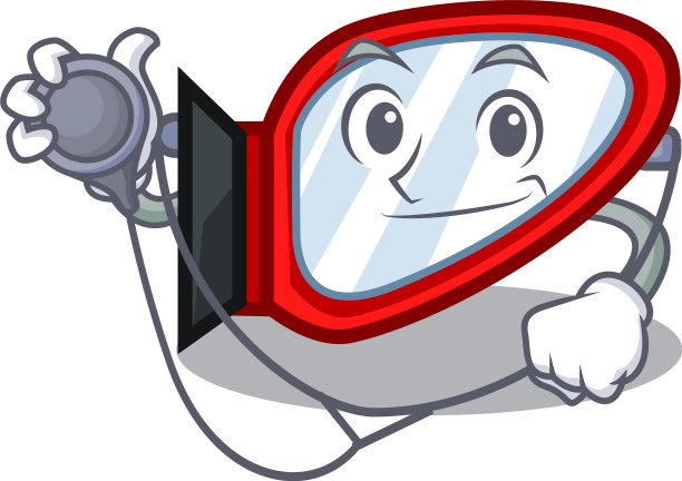 医生侧镜与人物隔离图片下载