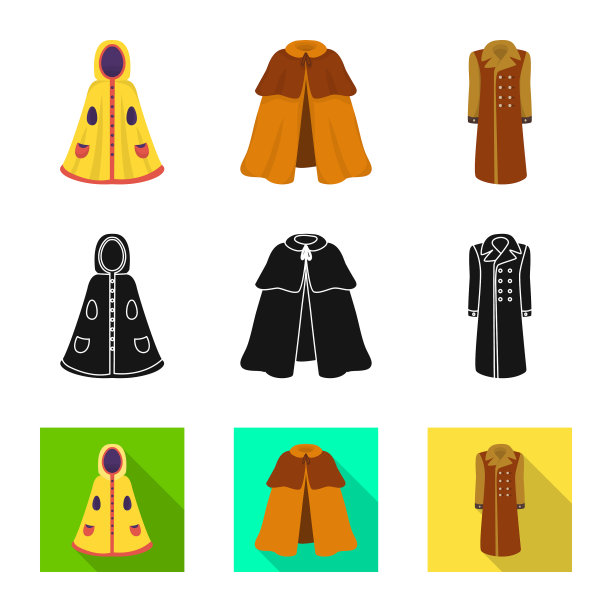 设计材料和服装标志套图片下载