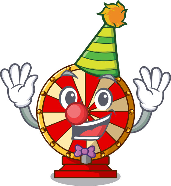 小丑纺车贴卡通墙图片下载