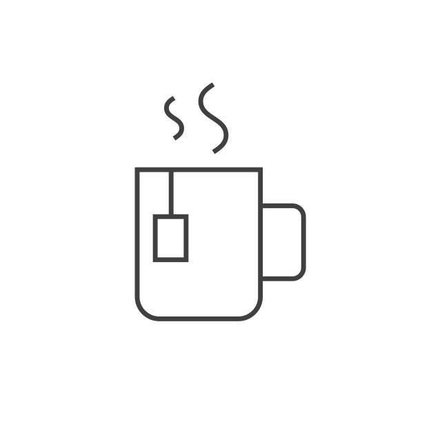 茶杯茶的轮廓图标图片下载