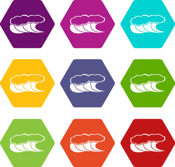 高浪与泡沫图标设置9图片下载