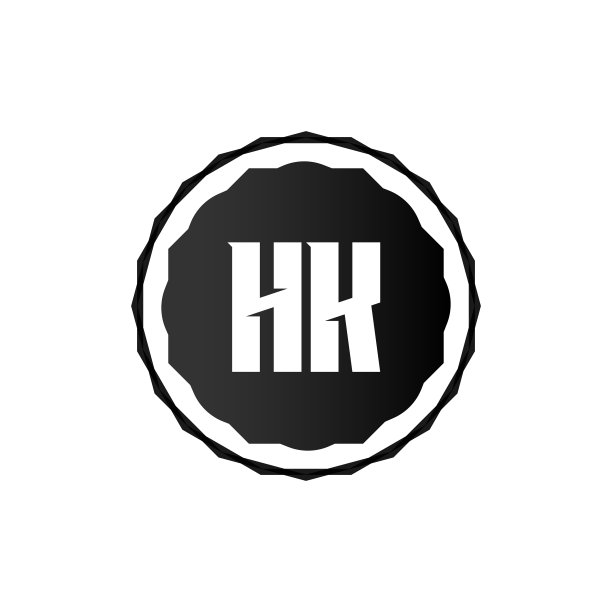 字母HK标志模板设计图片下载